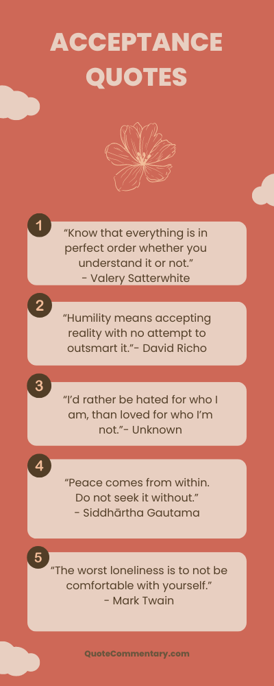 Acceptance Quotes About Life + Their Meanings/Explanations