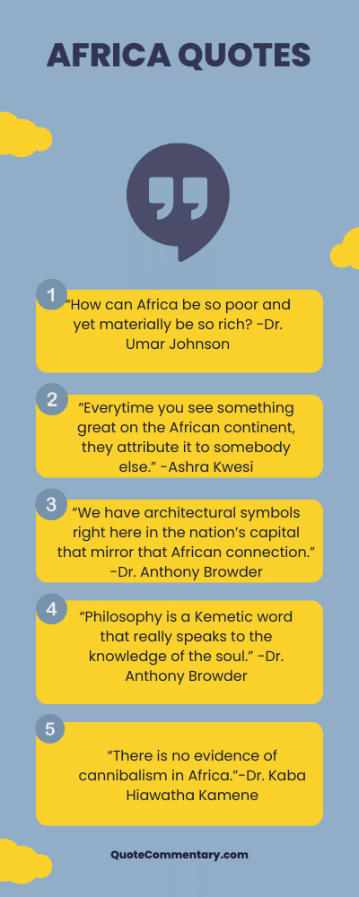 Africa Quotes + Their Meanings/Explanations