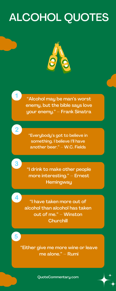 Alcohol Quotes + Their Meanings/Explanations