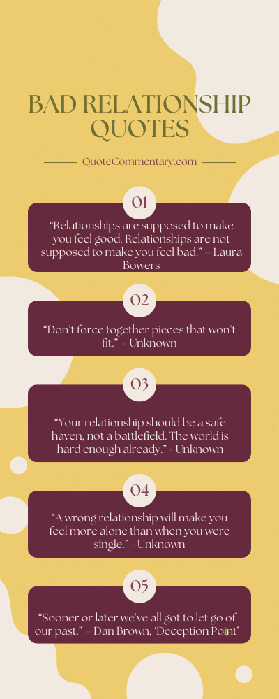 Bad Relationship Quotes + Their Meanings/Explanations