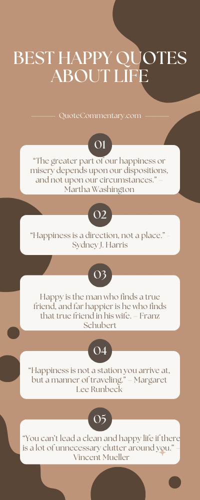 Best Happy Quotes About Life + Their Meanings/Explanations