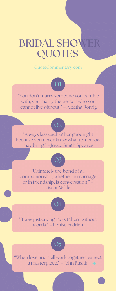 Bridal Shower Quotes + Their Meanings/Explanations