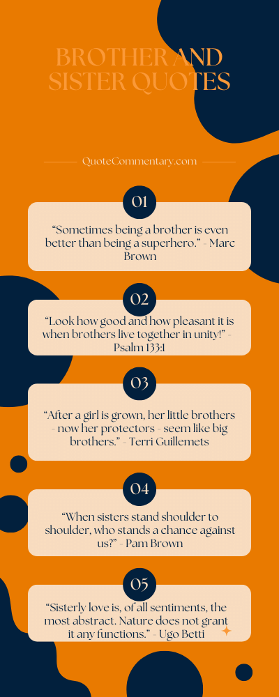 Brother And Sister Quotes + Their Meanings/Explanations