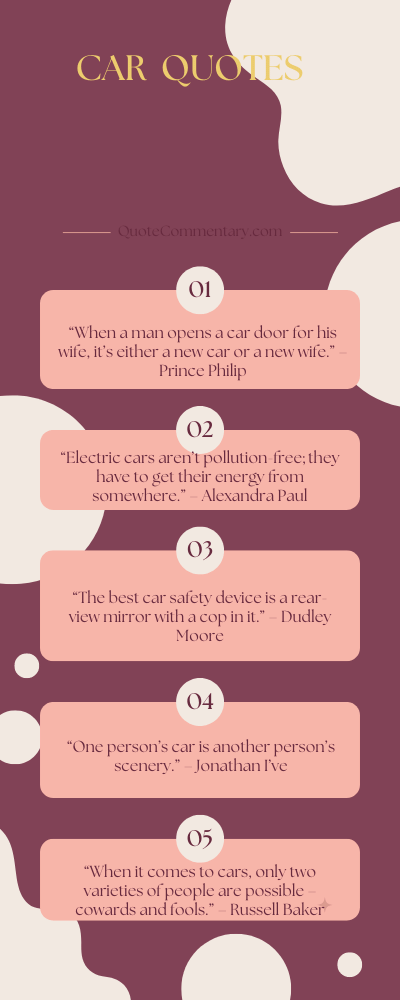 Car Quotes + Their Meanings/Explanations