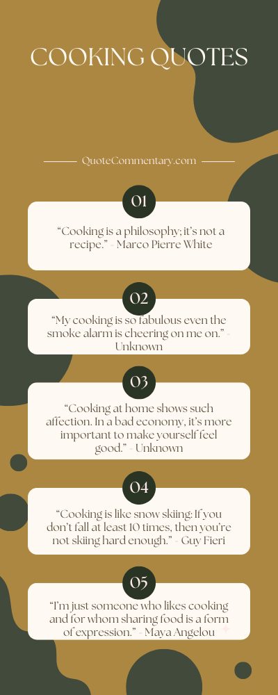 Cooking Quotes + Their Meanings/Explanations