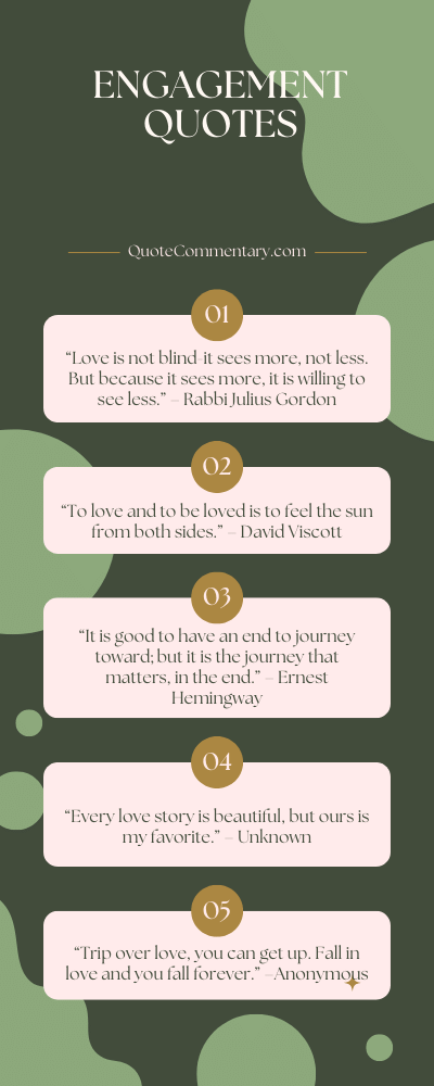 Engagement Quotes + Their Meanings/Explanations