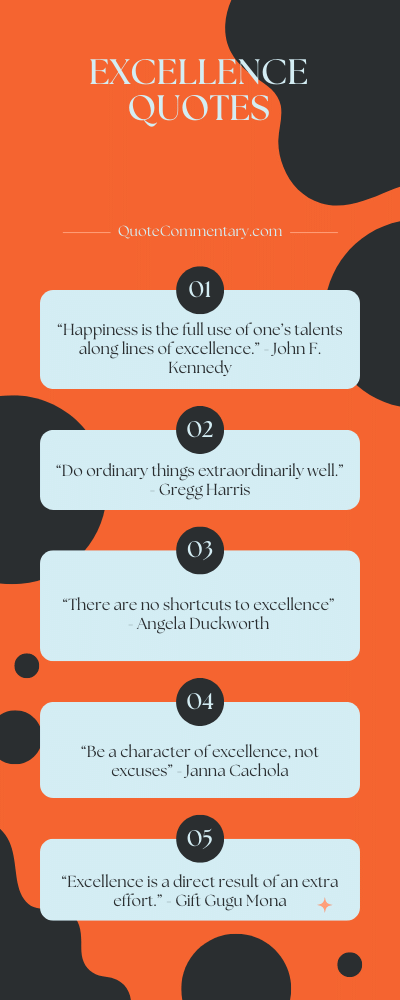 Excellence Quotes + Their Meanings/Explanations