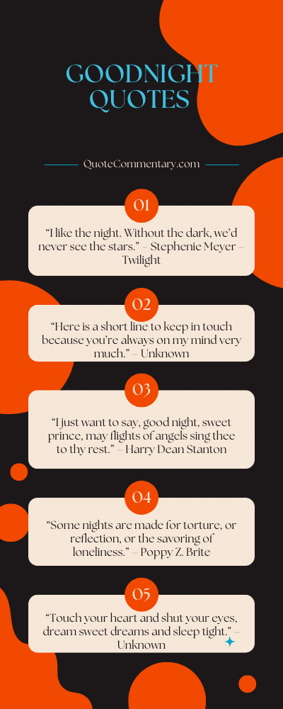 Good Night Quotes + Their Meanings/Explanations