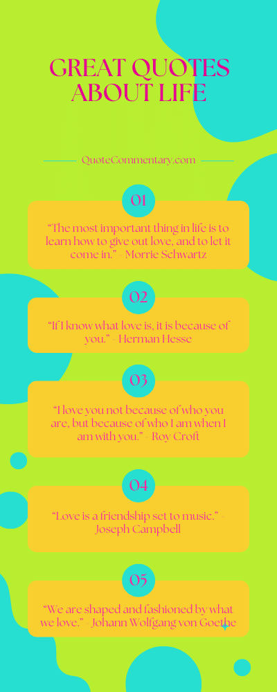 Great Quotes About Life + Their Meanings/Explanations