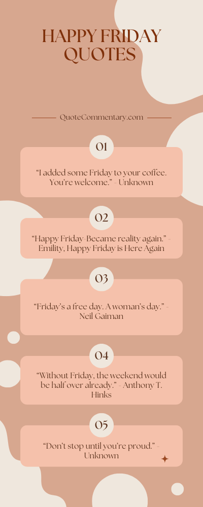 Happy Friday Quotes + Their Meanings/Explanations