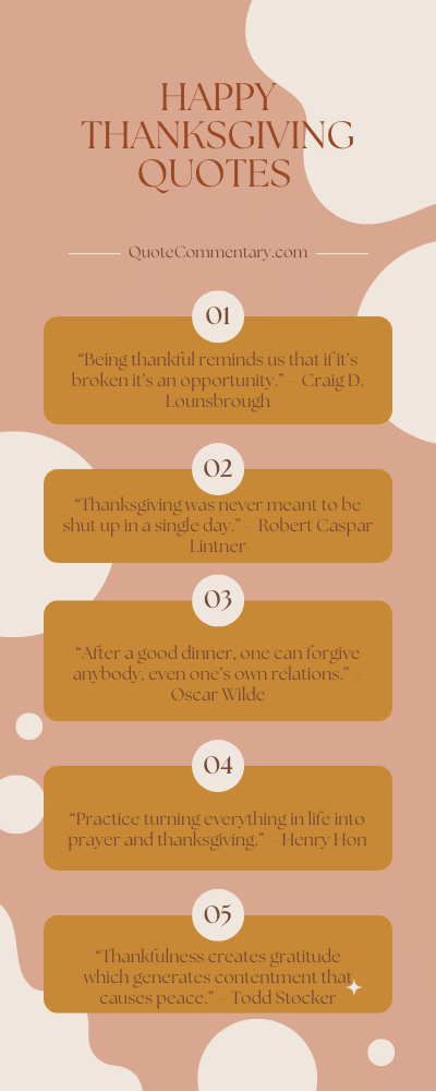 Happy Thanksgiving Quotes + Their Meanings/Explanations