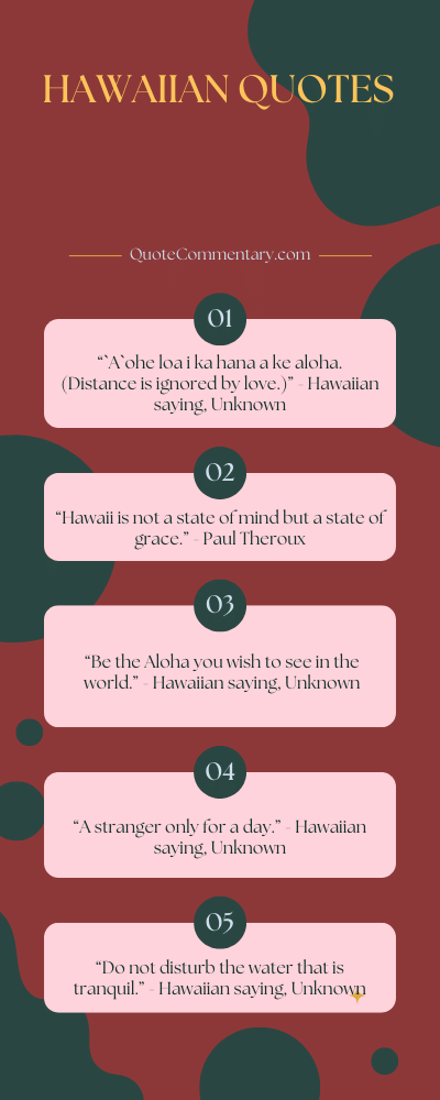 Hawaiian Quotes + Their Meanings/Explanations