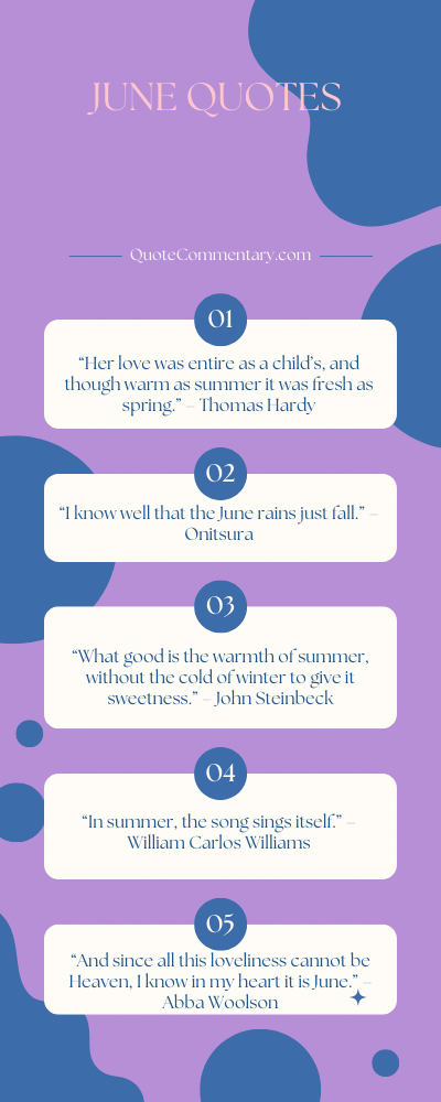 June Quotes + Their Meanings/Explanations