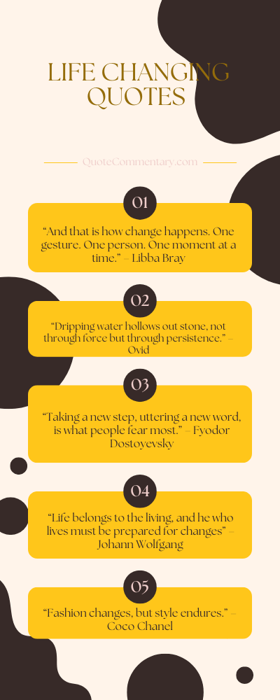 Life Changing Quotes + Their Meanings/Explanations