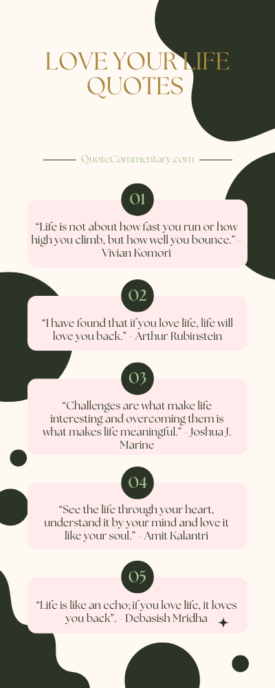 Love Your Life Quotes + Their Meanings/Explanations