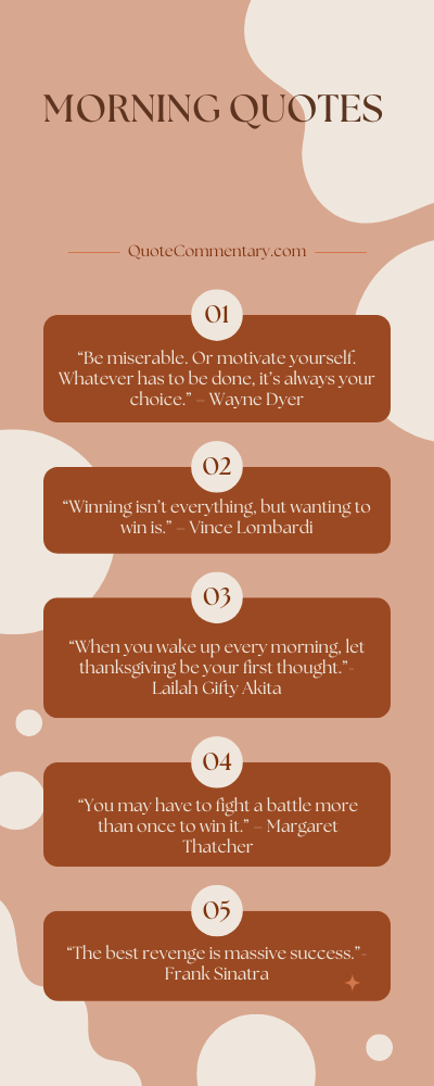 Morning Quotes + Their Meanings/Explanations