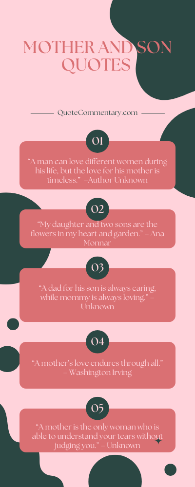 Mother And Son Quotes + Their Meanings/Explanations