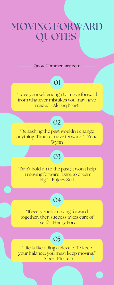 Moving Forward Quotes + Their Meanings/Explanations