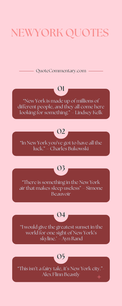 New York Quotes + Their Meanings/Explanations