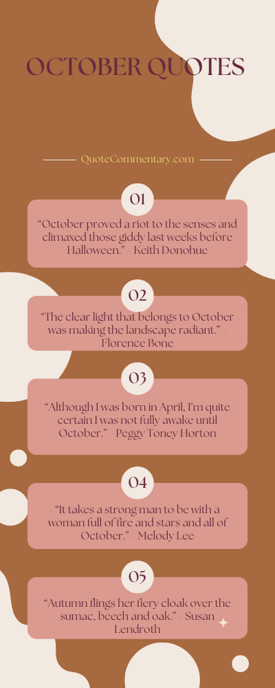October Quotes + Their Meanings/Explanations