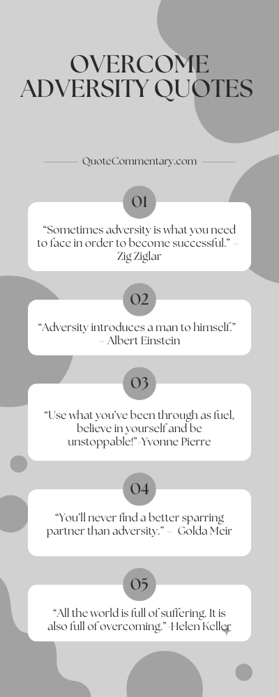 Overcome Adversity Quotes + Their Meanings/Explanations
