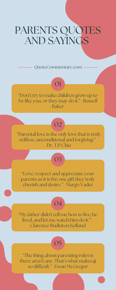 Parents Quotes And Sayings + Their Meanings/Explanations