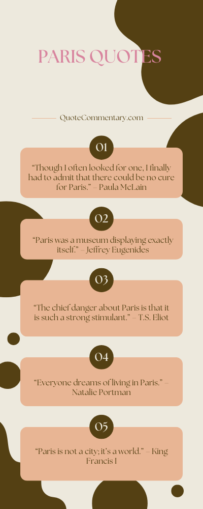 Paris Quotes + Their Meanings/Explanations