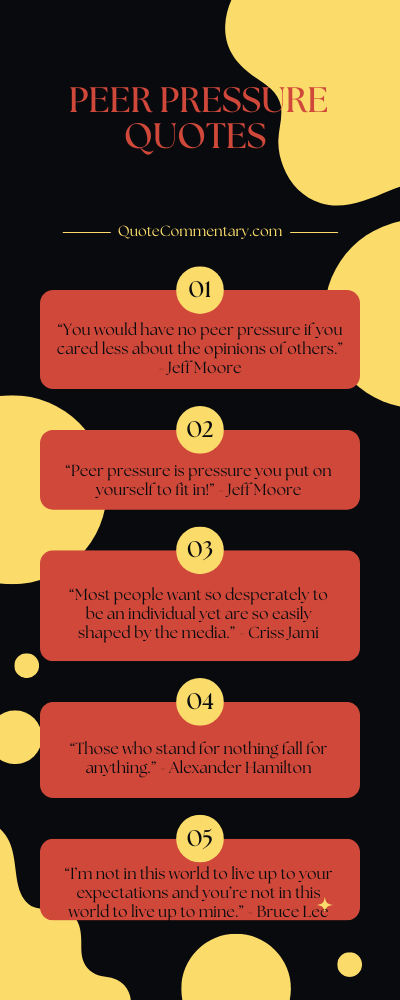 Peer Pressure Quotes + Their Meanings/Explanations
