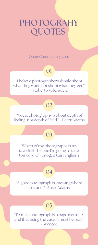 Photography Quotes + Their Meanings/Explanations