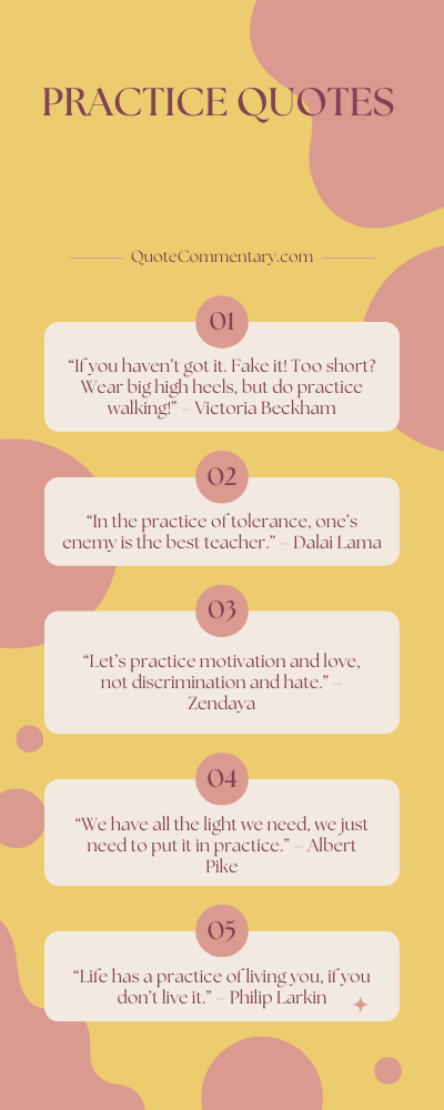Practice Quotes + Their Meanings/Explanations
