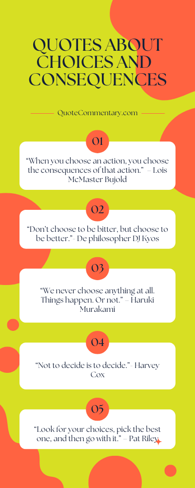 Quotes About Choices And Consequences + Their Meanings/Explanations