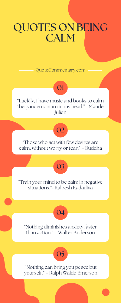 Quotes On Being Calm + Their Meanings/Explanations
