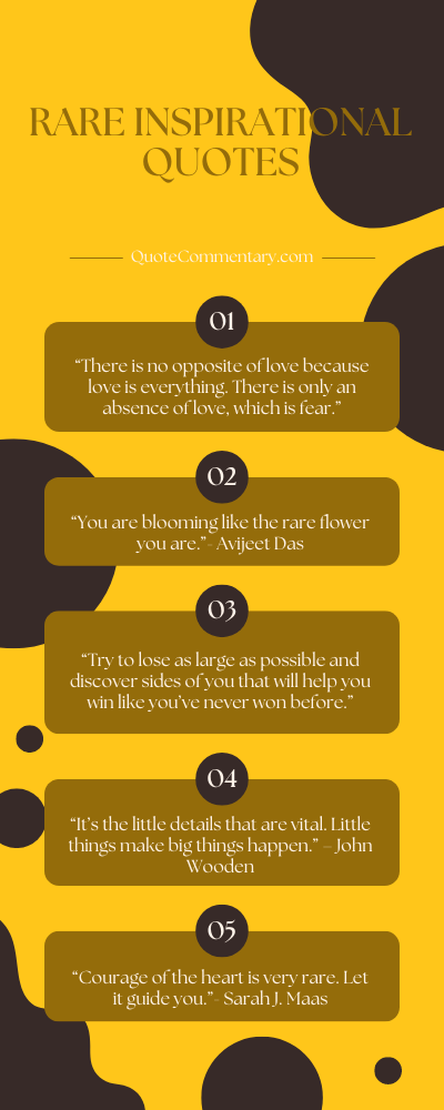 Rare Inspirational Quotes + Their Meanings/Explanations