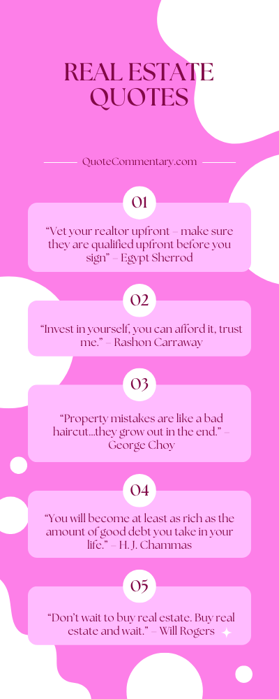 Real Estate Quotes + Their Meanings/Explanations