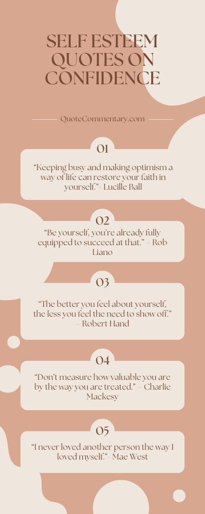 Self Esteem Quotes On Confidence + Their Meanings/Explanations