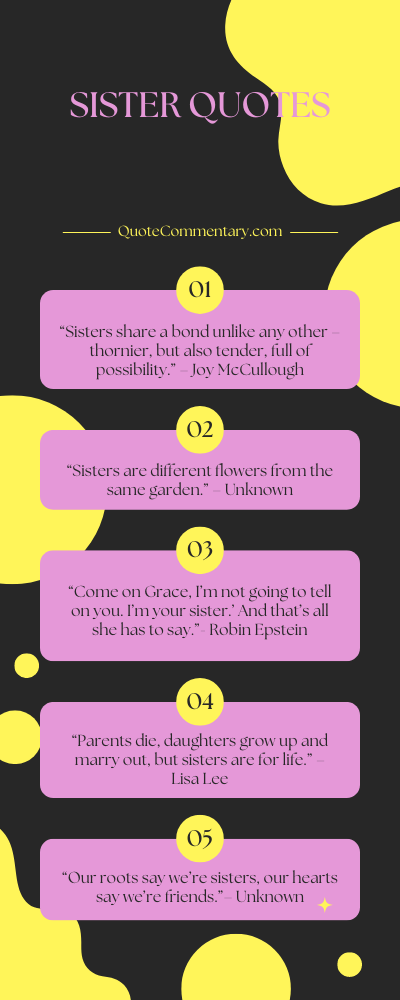 Sister Quotes + Their Meanings/Explanations