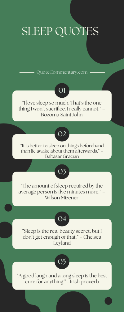Sleep Quotes + Their Meanings/Explanations