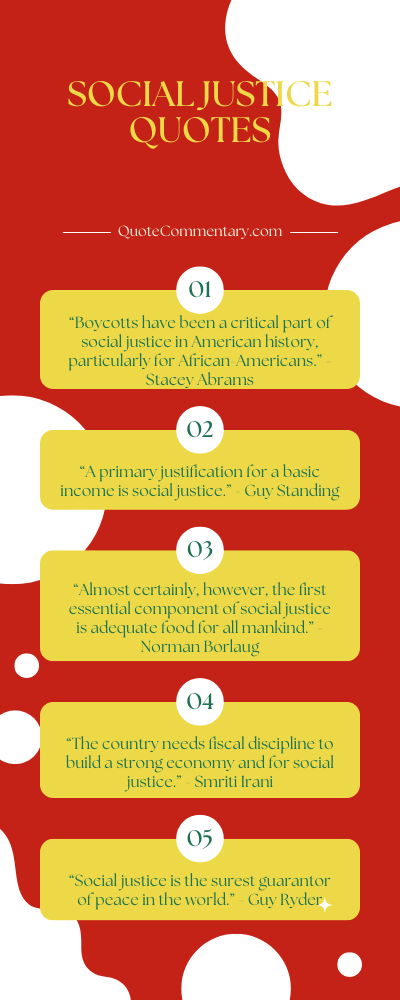 Social Justice Quotes + Their Meanings/Explanations