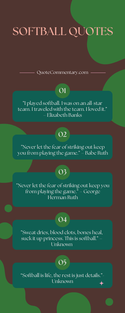 Softball Quotes + Their Meanings/Explanations
