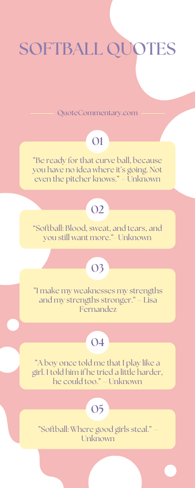 Softball Quotes + Their Meanings/Explanations