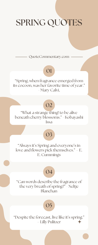 Spring Quotes + Their Meanings/Explanations