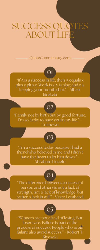 Success Quotes About Life + Their Meanings/Explanations