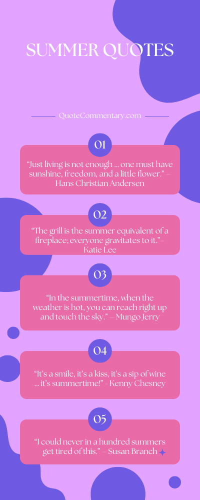 Summer Quotes + Their Meanings/Explanations
