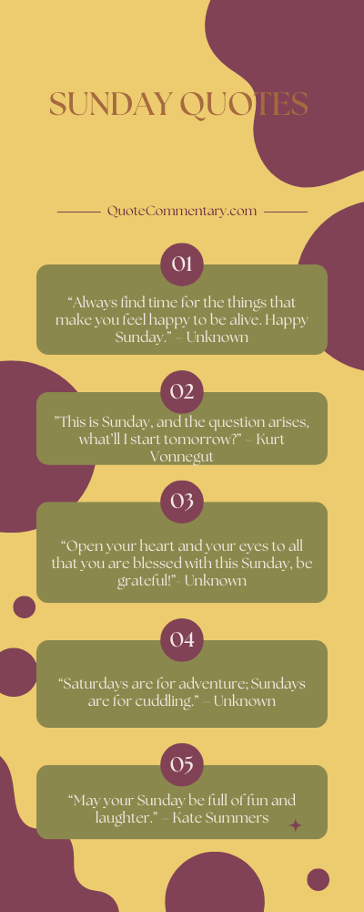 Sunday Quotes + Their Meanings/Explanations