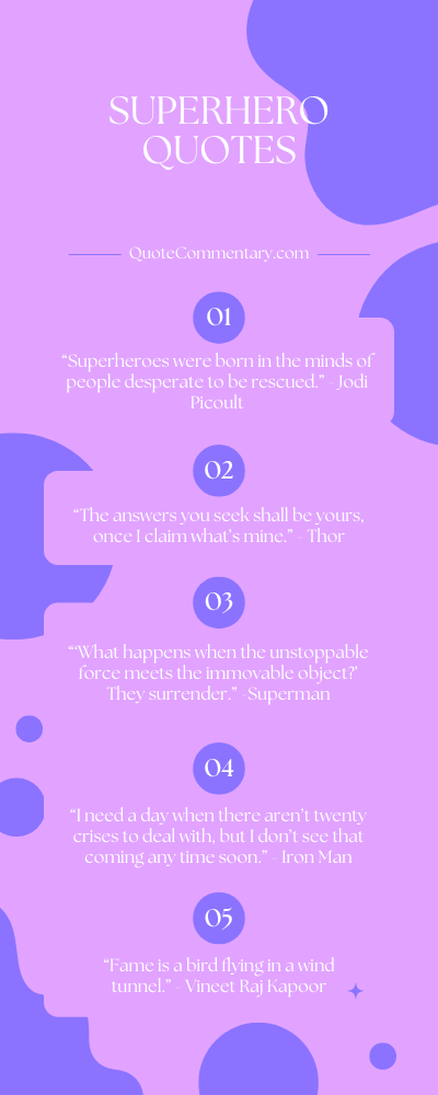 Superhero Quotes + Their Meanings/Explanations