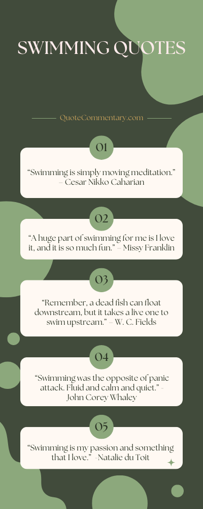 Swimming Quotes + Their Meanings/Explanations