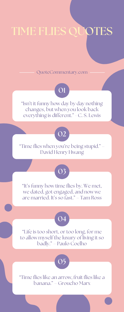 Time Flies Quotes + Their Meanings/Explanations